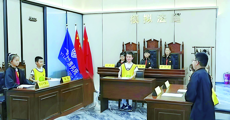 模拟法庭现场 孟浩摄