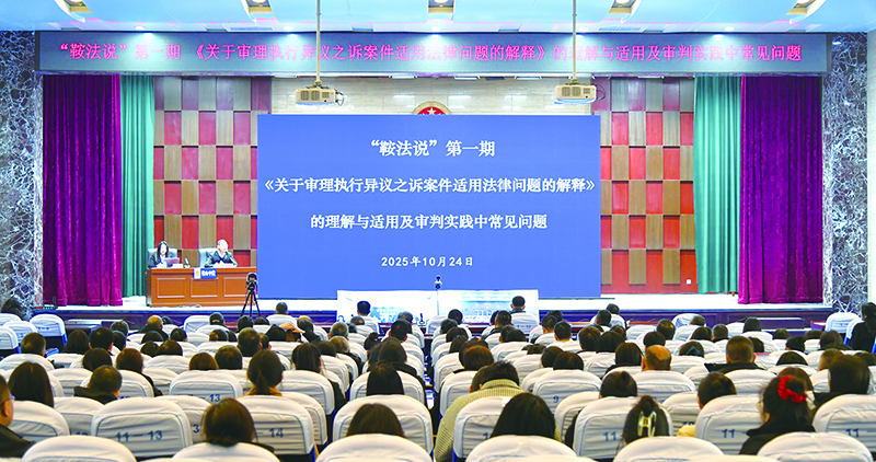 鞍山中院组织开展“鞍法说”实务讲坛系列活动