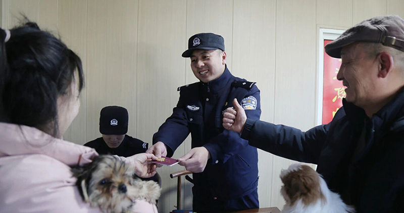 犬证“立等可取”，百姓纷纷点赞。